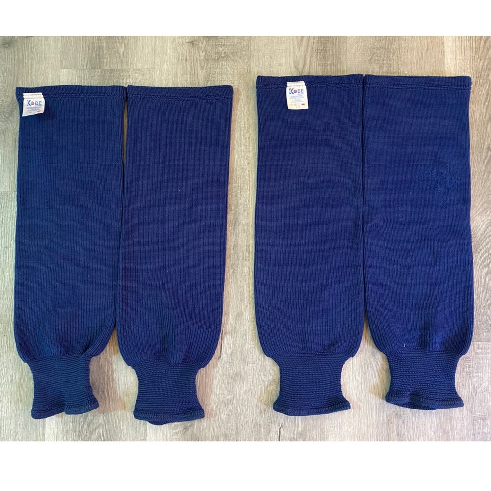 Oilers Ice Hockey Socks Stockings Navy Large